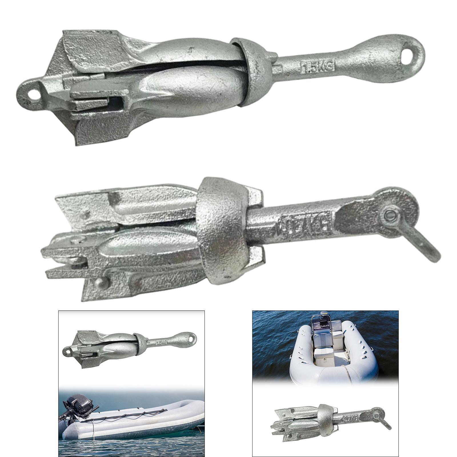 Fishing Kayak Paddle - Compacte opvouwbare marineanker van gegalvaniseerd staal