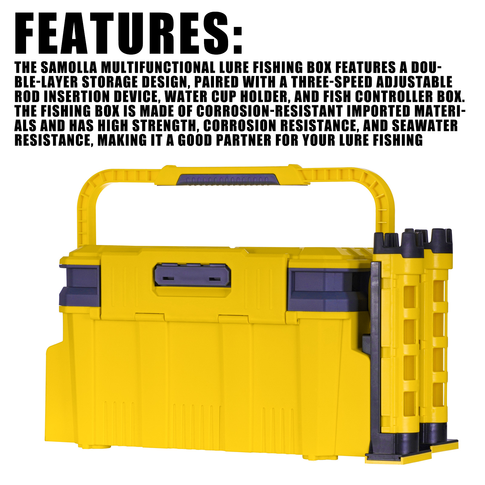 Nieuw Groot Viskistpak 19.5l 2 - Fishing Kayak Crate recensie en prijs