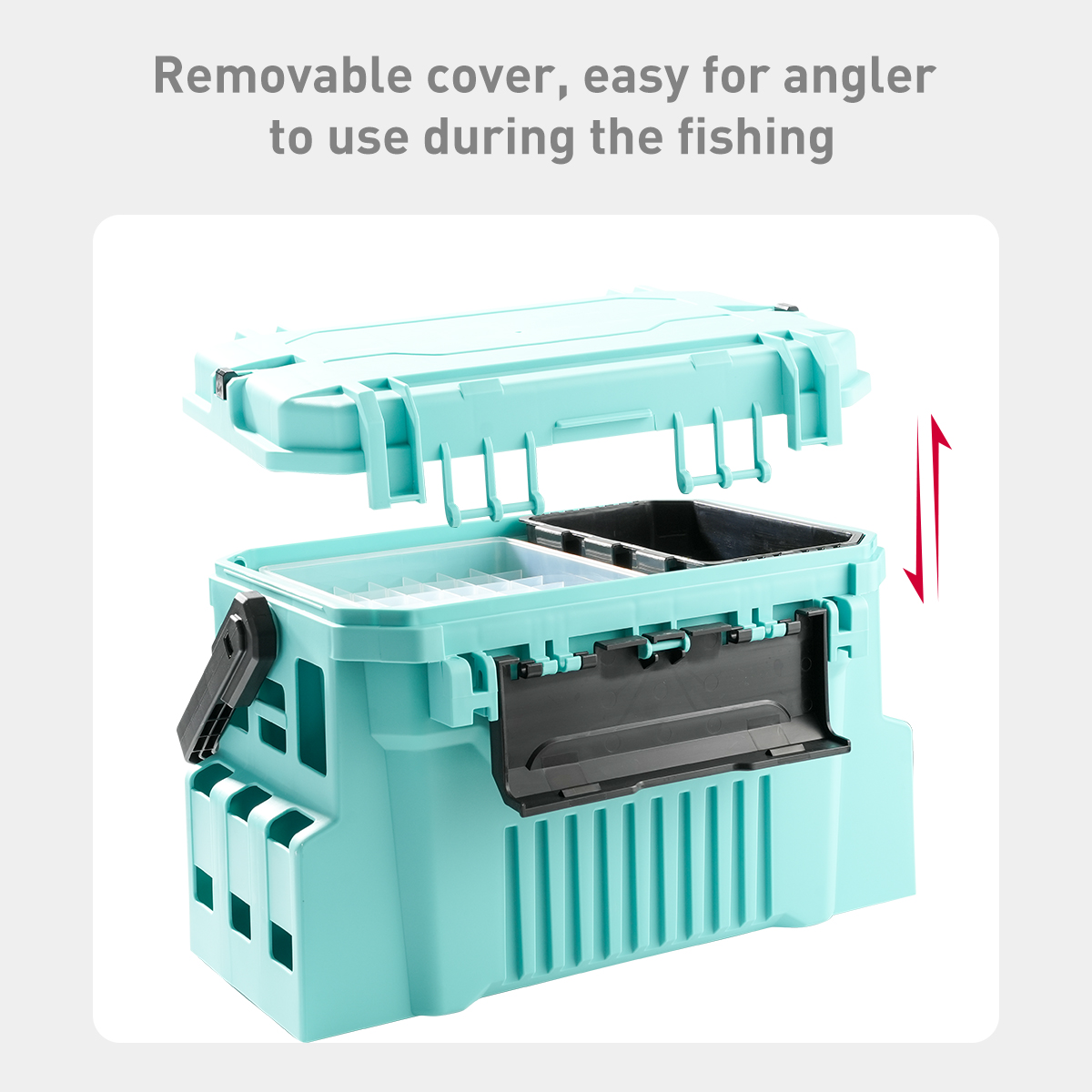 20L visgereidoos met egi-doos  - Fishing Kayak Crate recensie en prijs